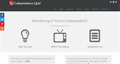 Desktop Screenshot of codependencyquiz.com