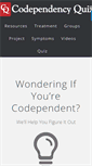 Mobile Screenshot of codependencyquiz.com